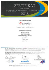 Verbundgruppe e-masters 2018