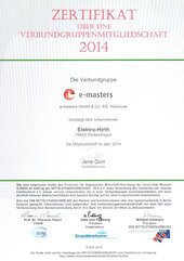 Verbundgruppe e-masters 2014