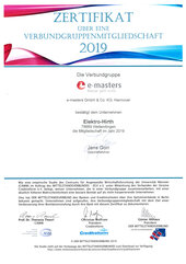 Verbundgruppe e-masters 2019